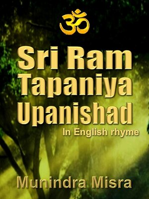 cover image of Sri Ram Tapaniya Upanishad in English rhyme